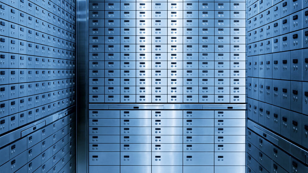 Safety Deposit Boxes in Safe Bank