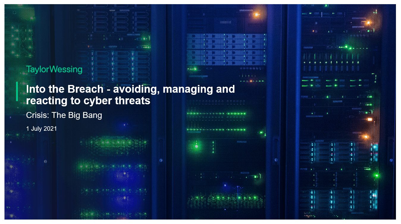 Crisis: the big bang. Managing initial reactions in conjunction with FTI Consulting