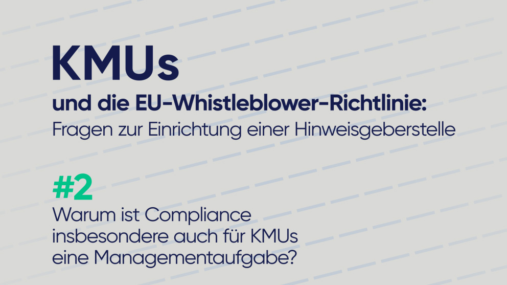 KMUs und die Whistleblower Richtlinie